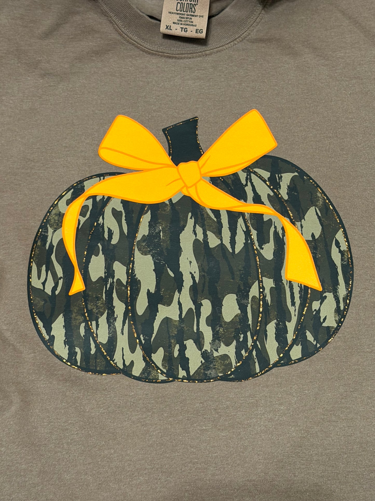 Camo Pumpkin Espresso Comfort Colors