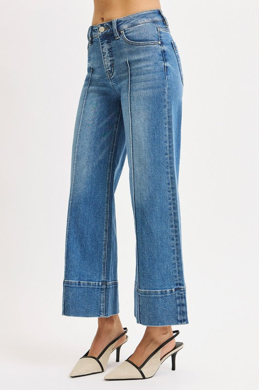 Risen Mid Rise Crop Jean