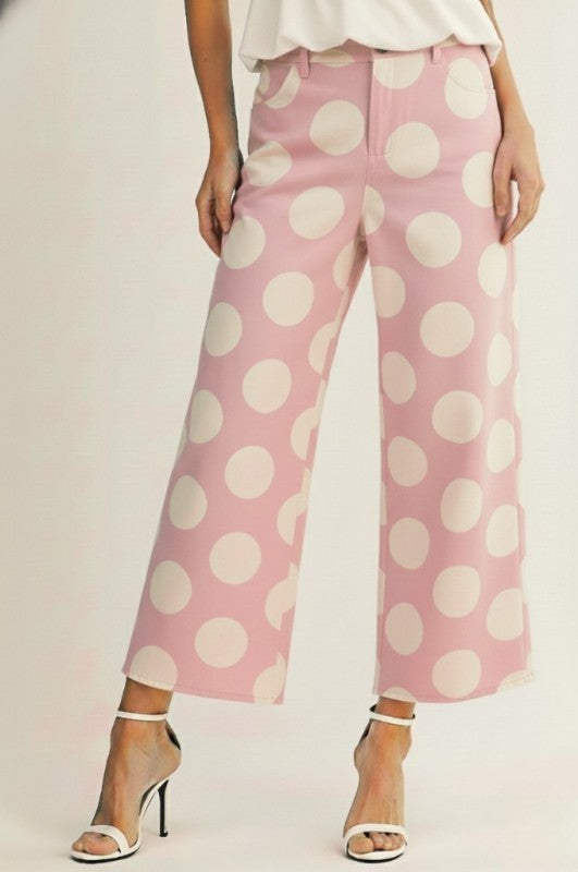 Pink Big Polka Dot Pants