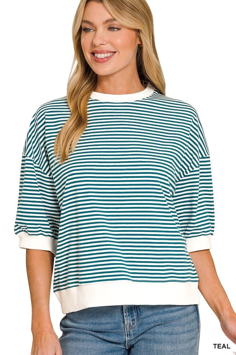 Teal Stripe with band