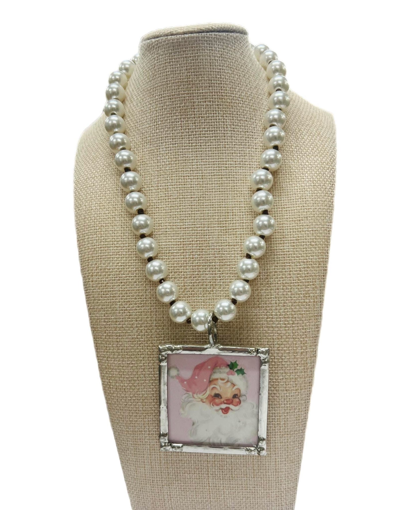 Pearl Santa Necklace