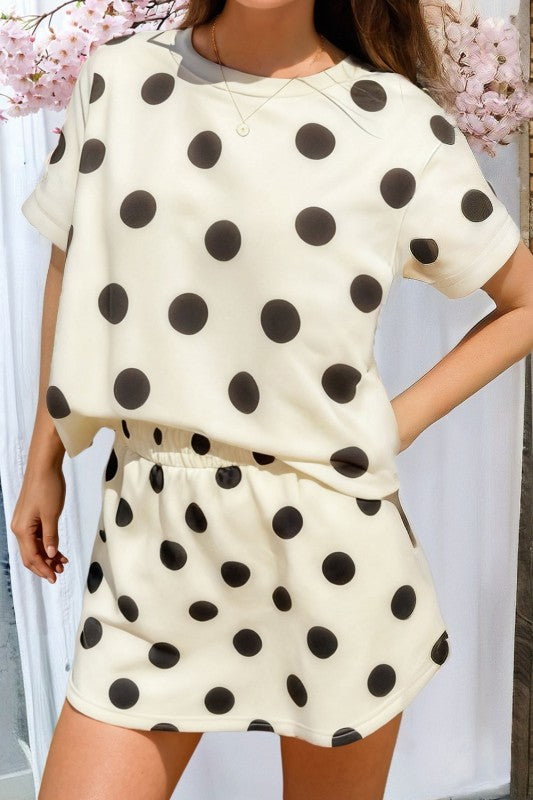Polka Dot Skort Set