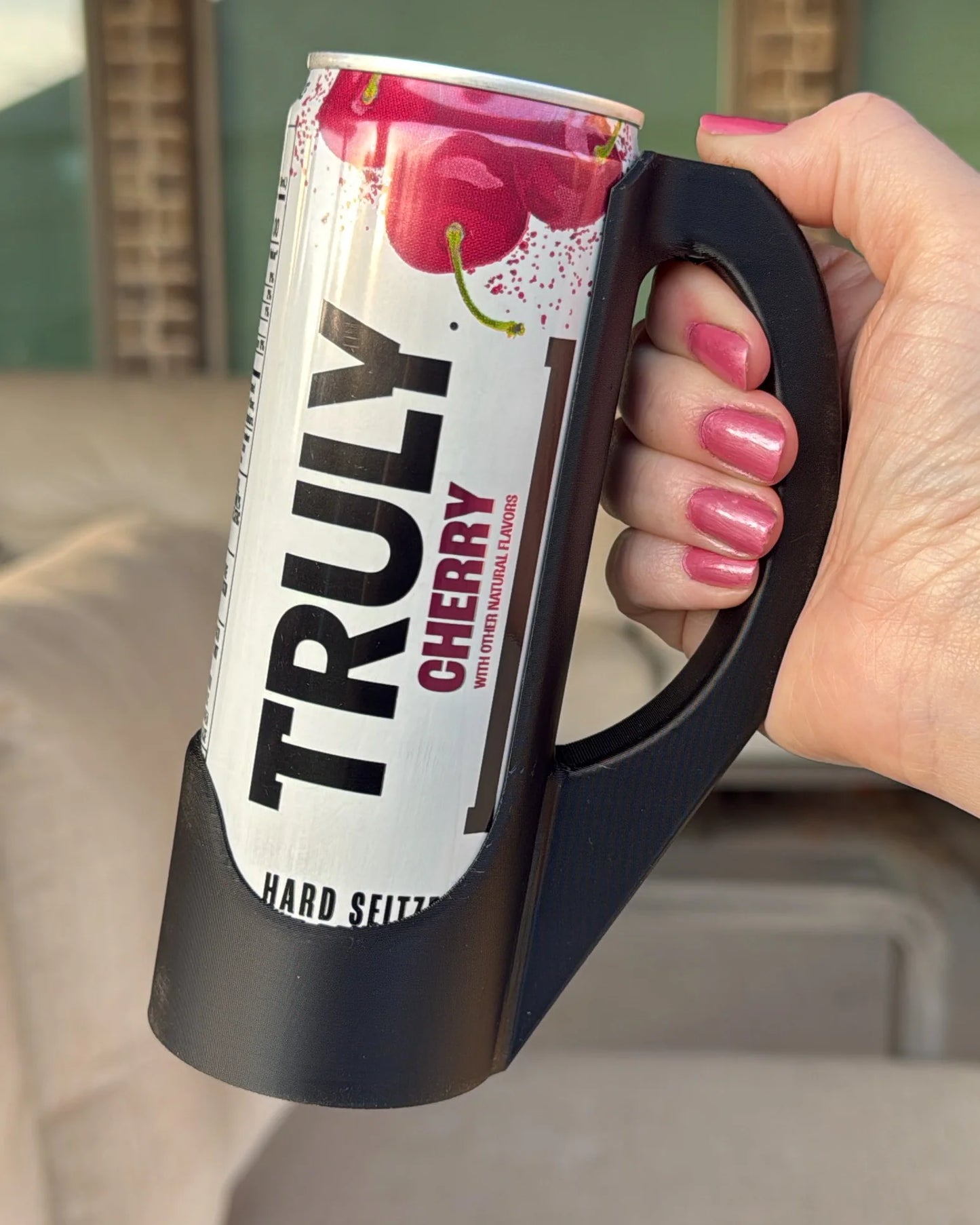 Slim Can Holder w/ Lid