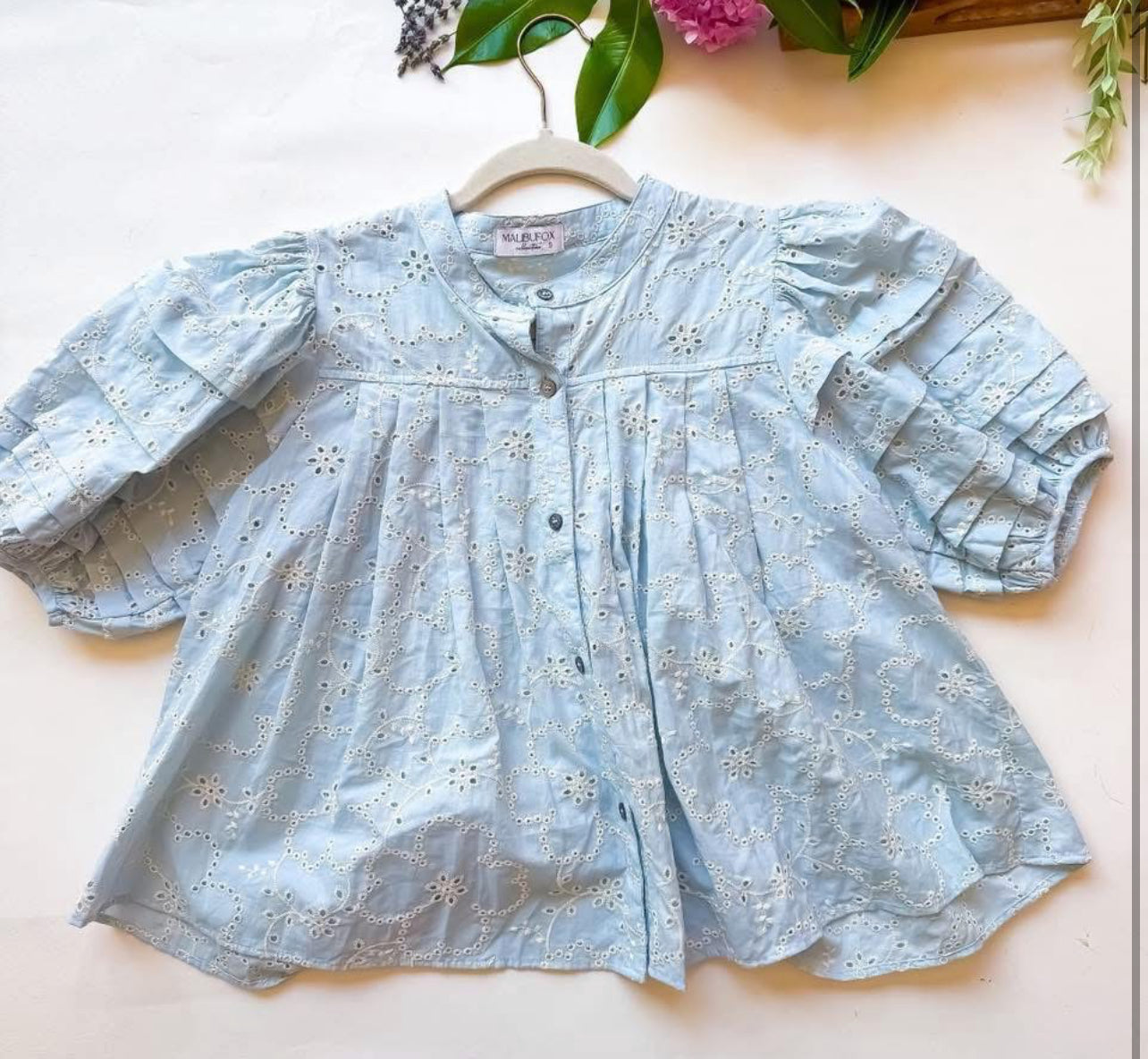 Malibu Fox Sky Blue Top