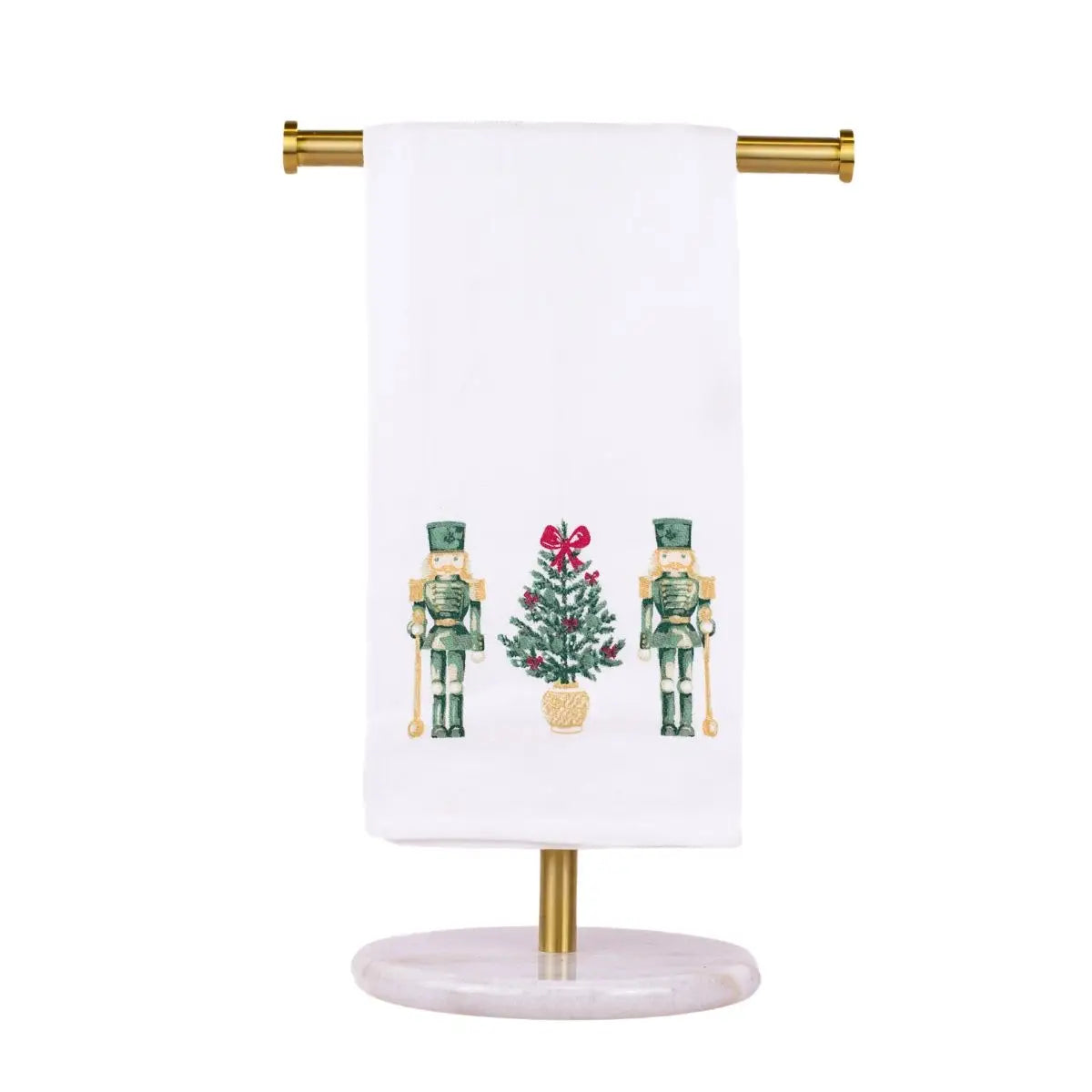 Watercolor Nutcracker Trio Hand Towel White/Multi 20x28