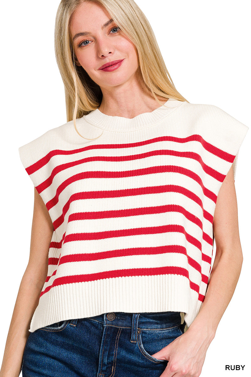 Crop Striped Sweater