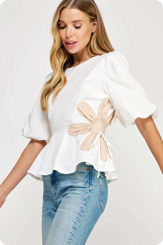 Flower Side Top