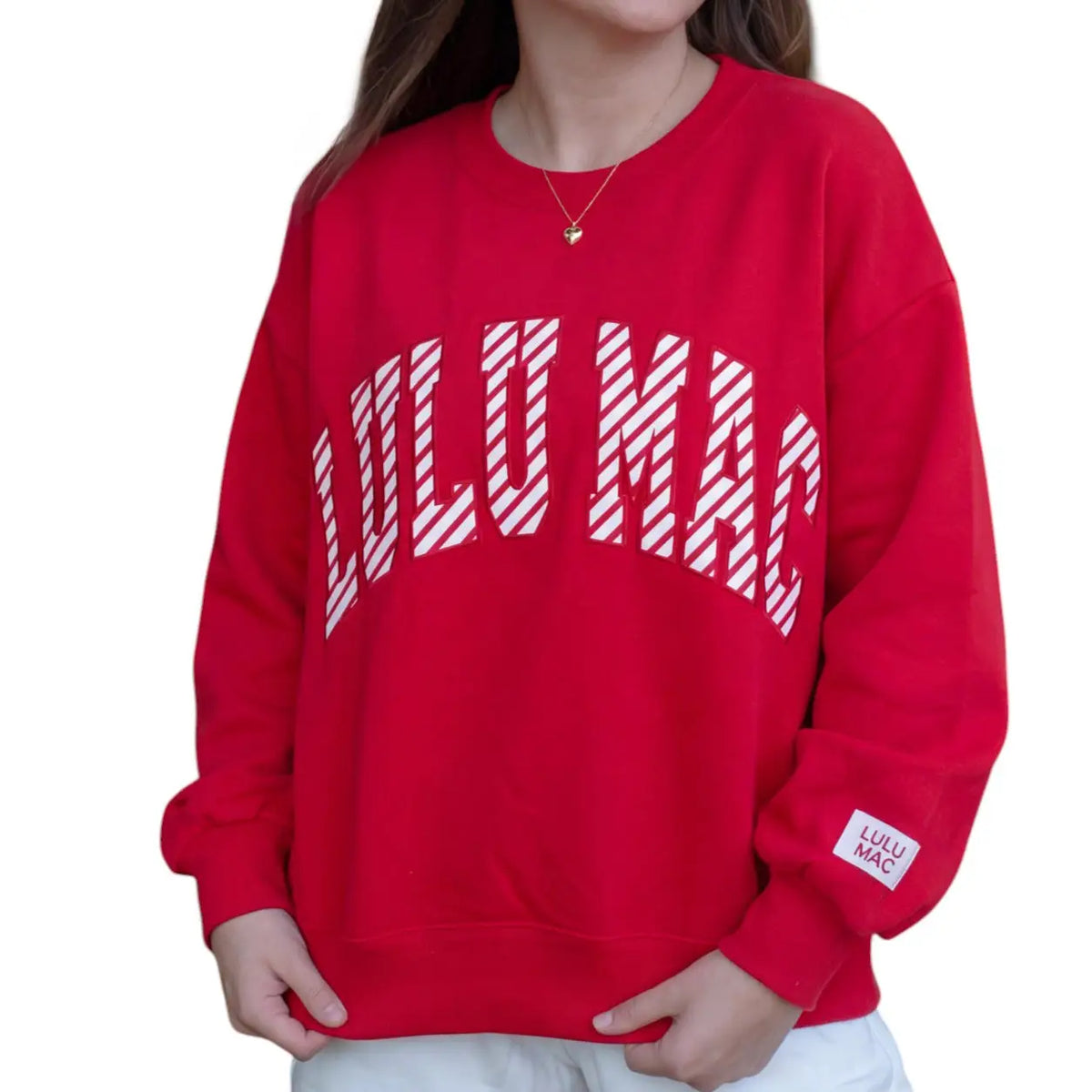 Preorder: Lulu Mac Red Candy Cane Striped Top