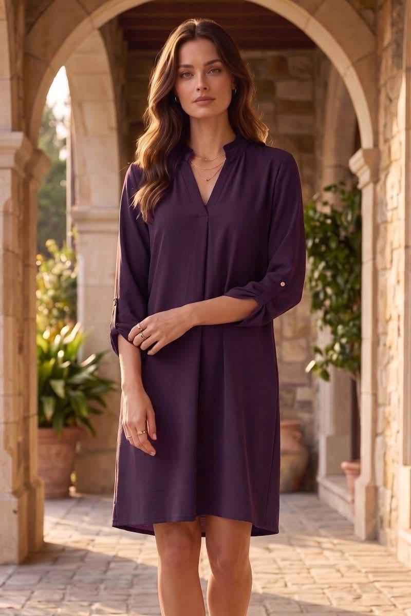 Dear Scarlett Lizzy Plum Dress