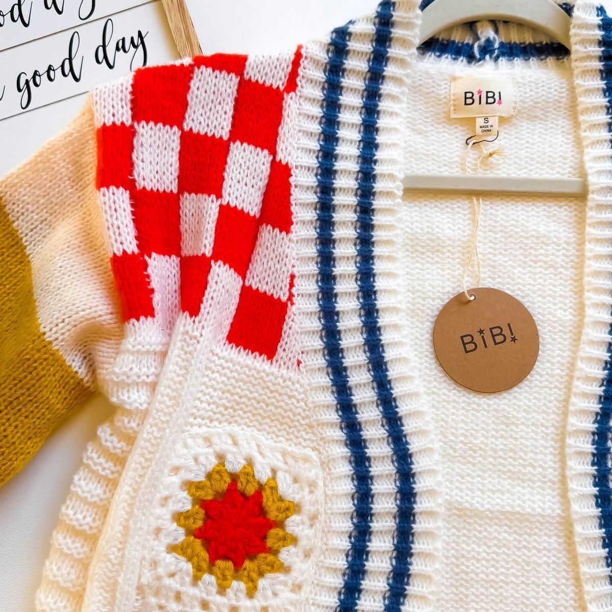 Bibi Retro Crochet Cardigan