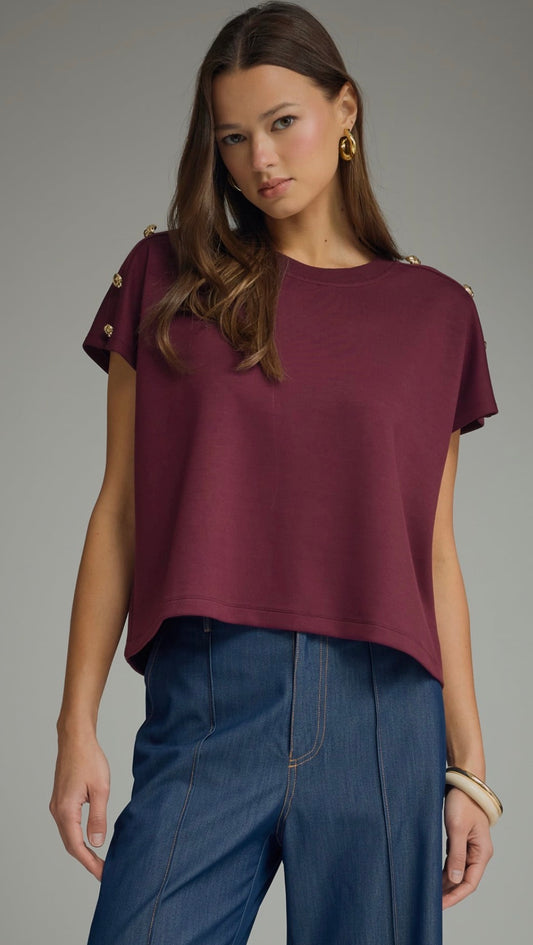 Entro Wine Top Gold Button Detail