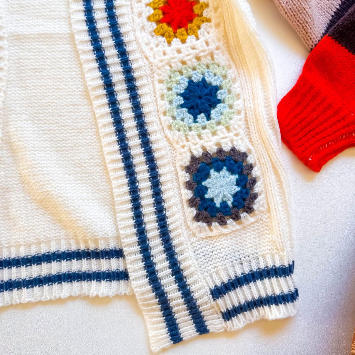 Bibi Retro Crochet Cardigan