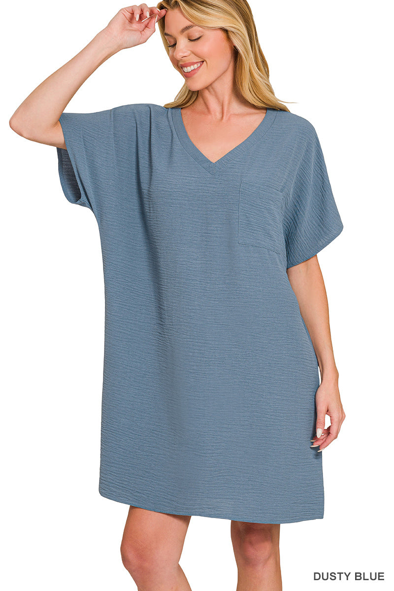 Dusty Blue Airflow Dress