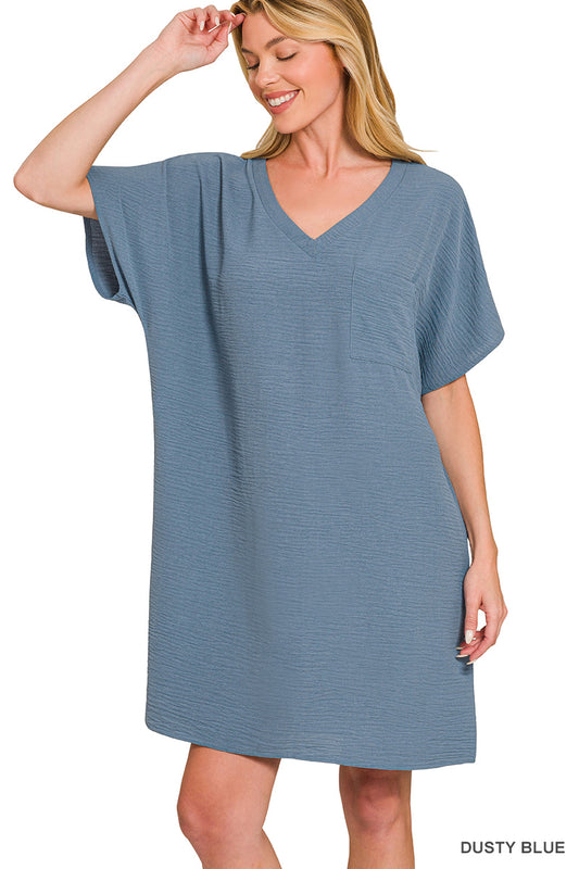 Dusty Blue Airflow Dress