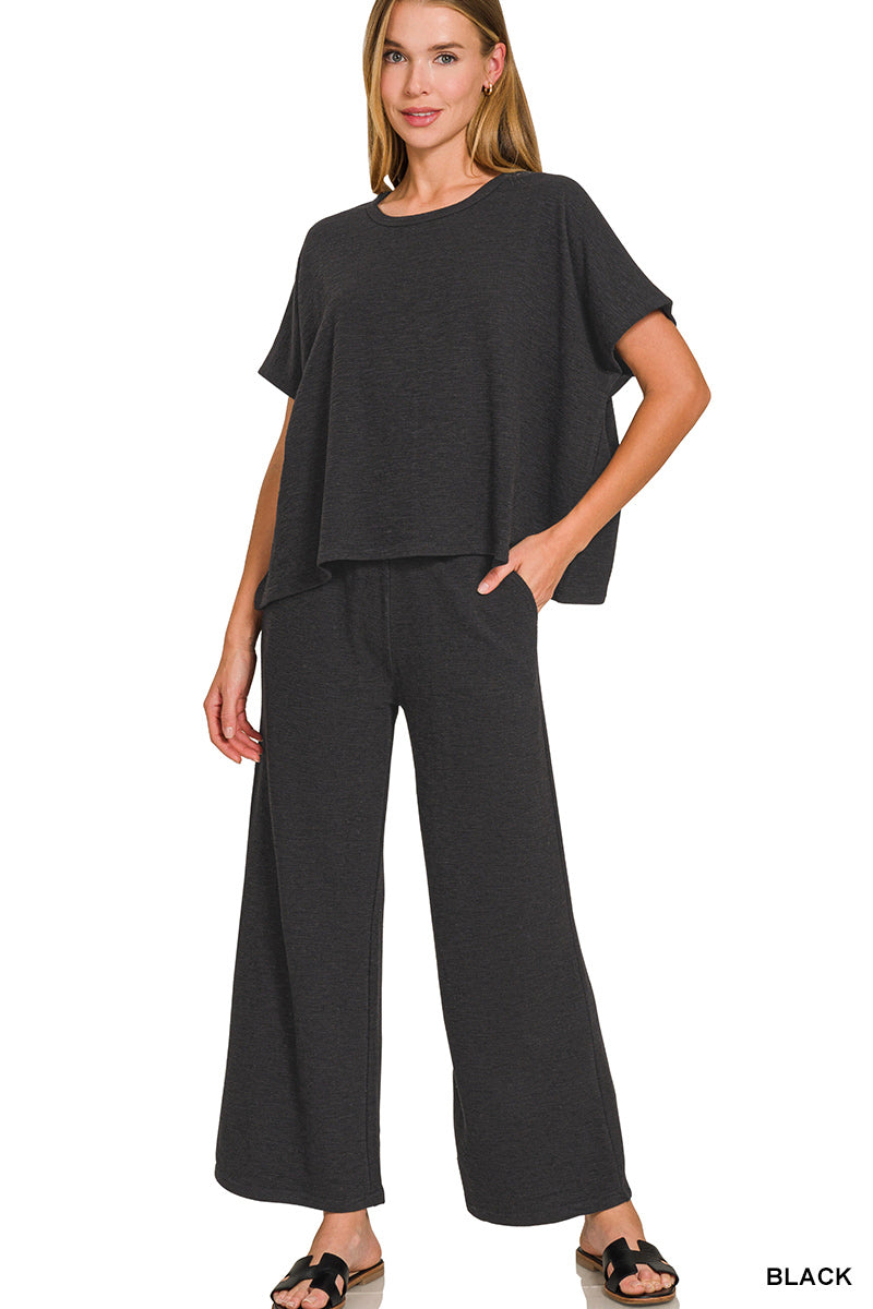 Preorder: Zenana Black Pant Set