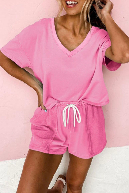 Pink Short Set