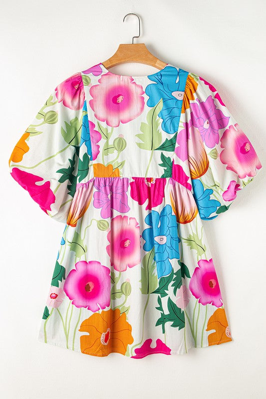 White Floral Dress