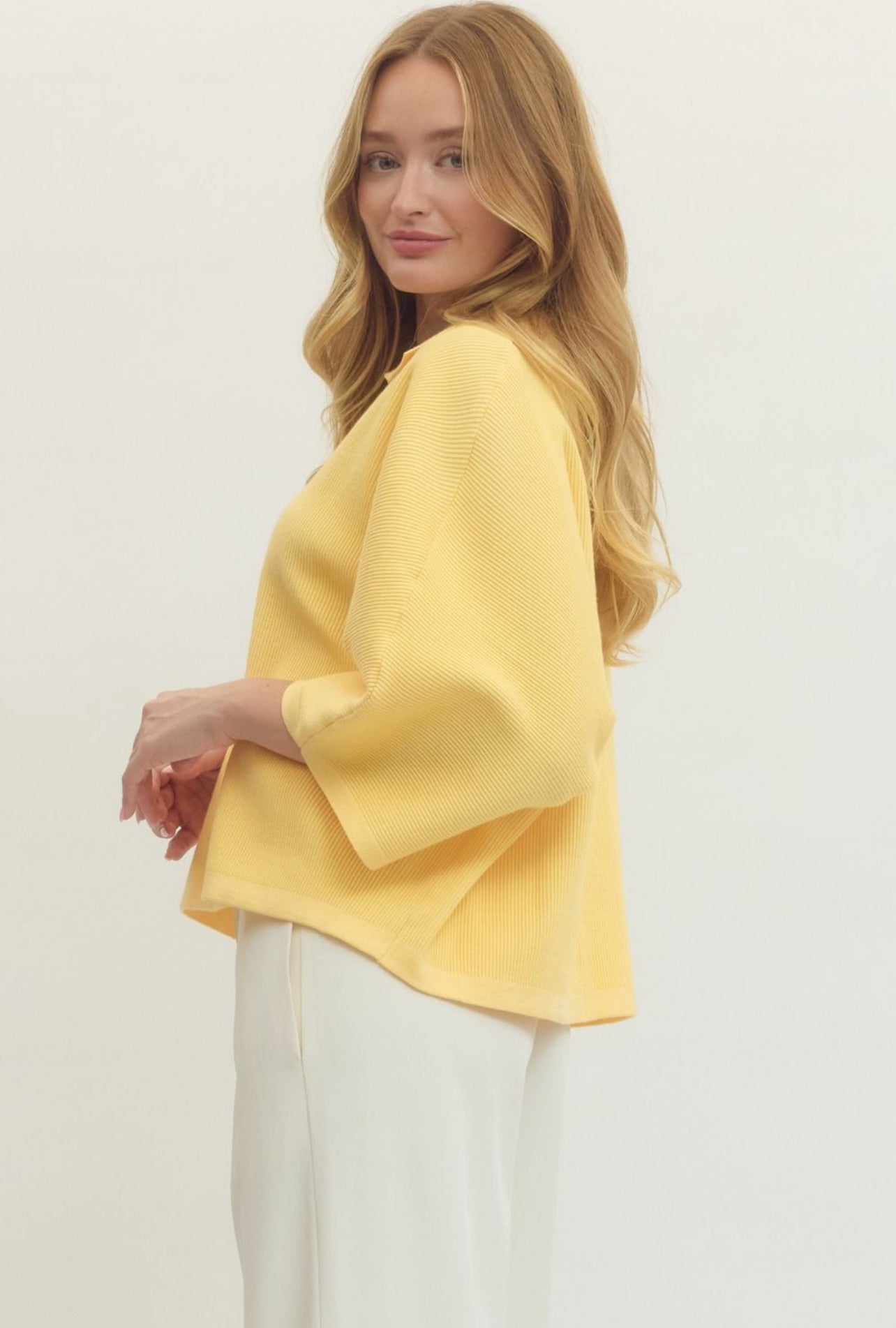 Entro Butter V-Neck Top
