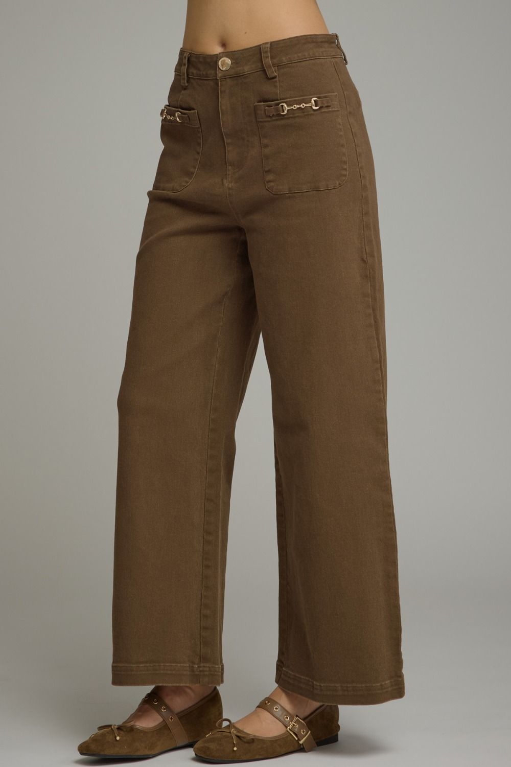 Entro Brown Denim Pants