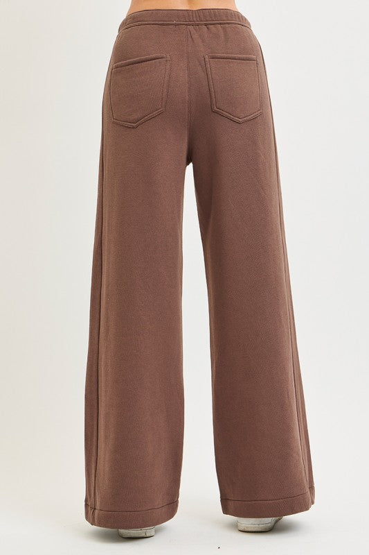 Risen Brown Wide Leg Pants