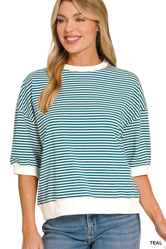 Teal Stripe with band