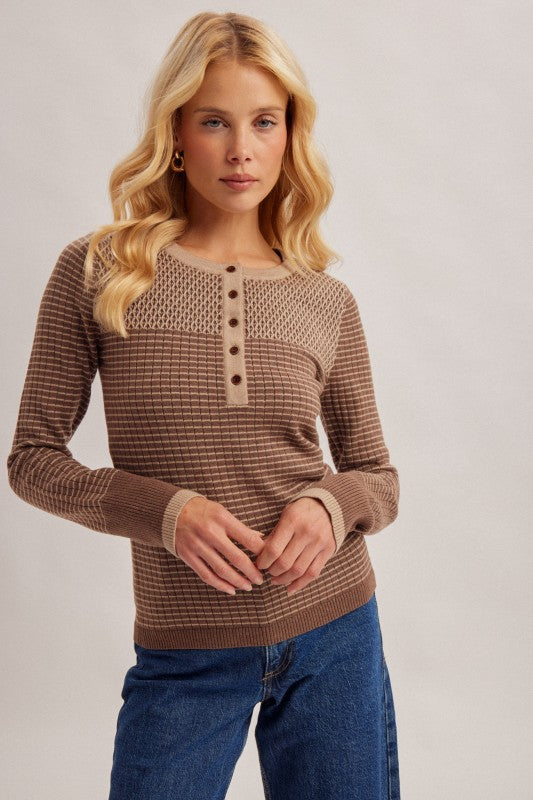 Preorder: Diamond Stitch Pattern Top