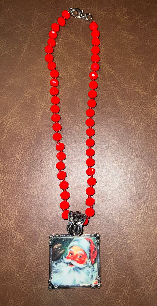 Red Santa Necklace