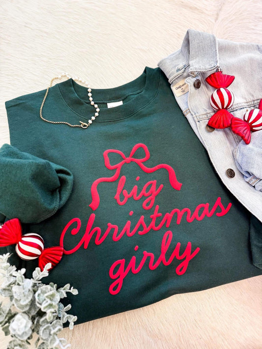 Big Christmas Girly Puff Sweatshirt