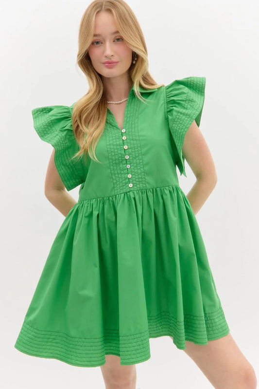 Entro Green Dress