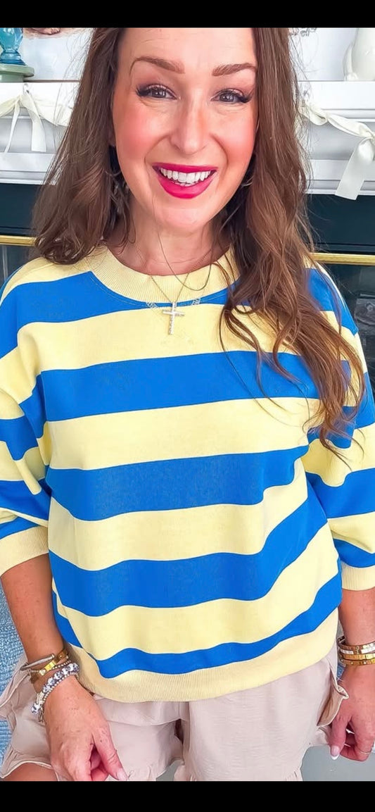 Yellow and Blue Stripe