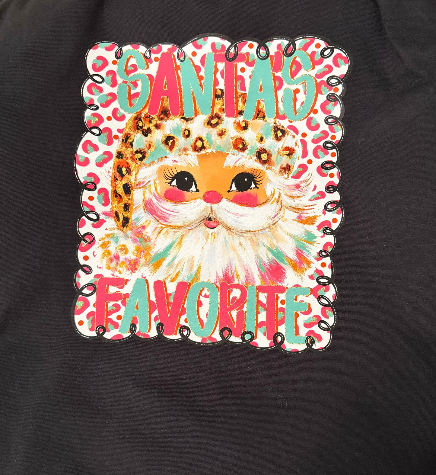 Santa’s Favorite Black Comfort Colors