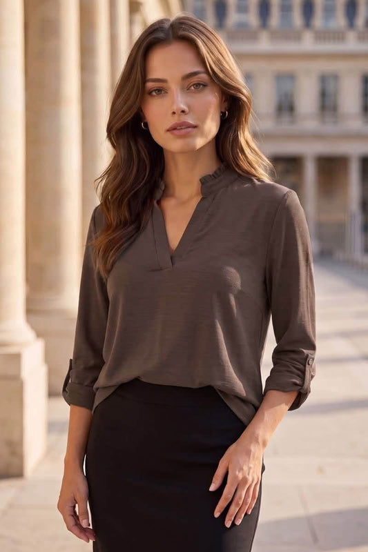 Dear Scarlett Lizzy Brown Top