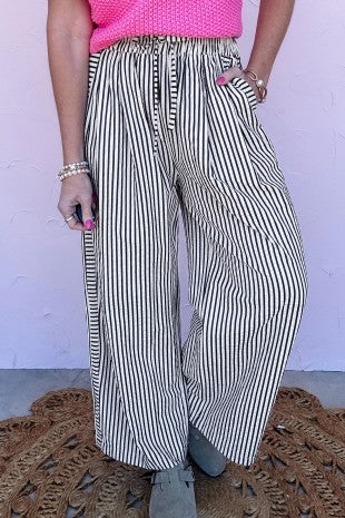Black & White Striped Pants