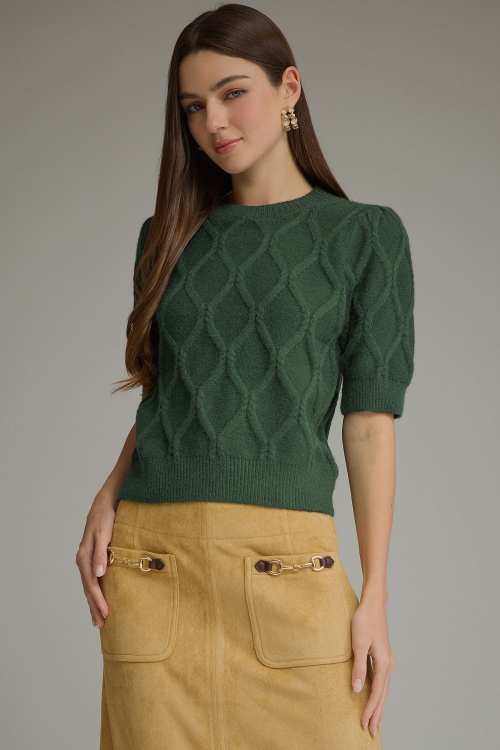 Entro Pine Cable Knit Sweater
