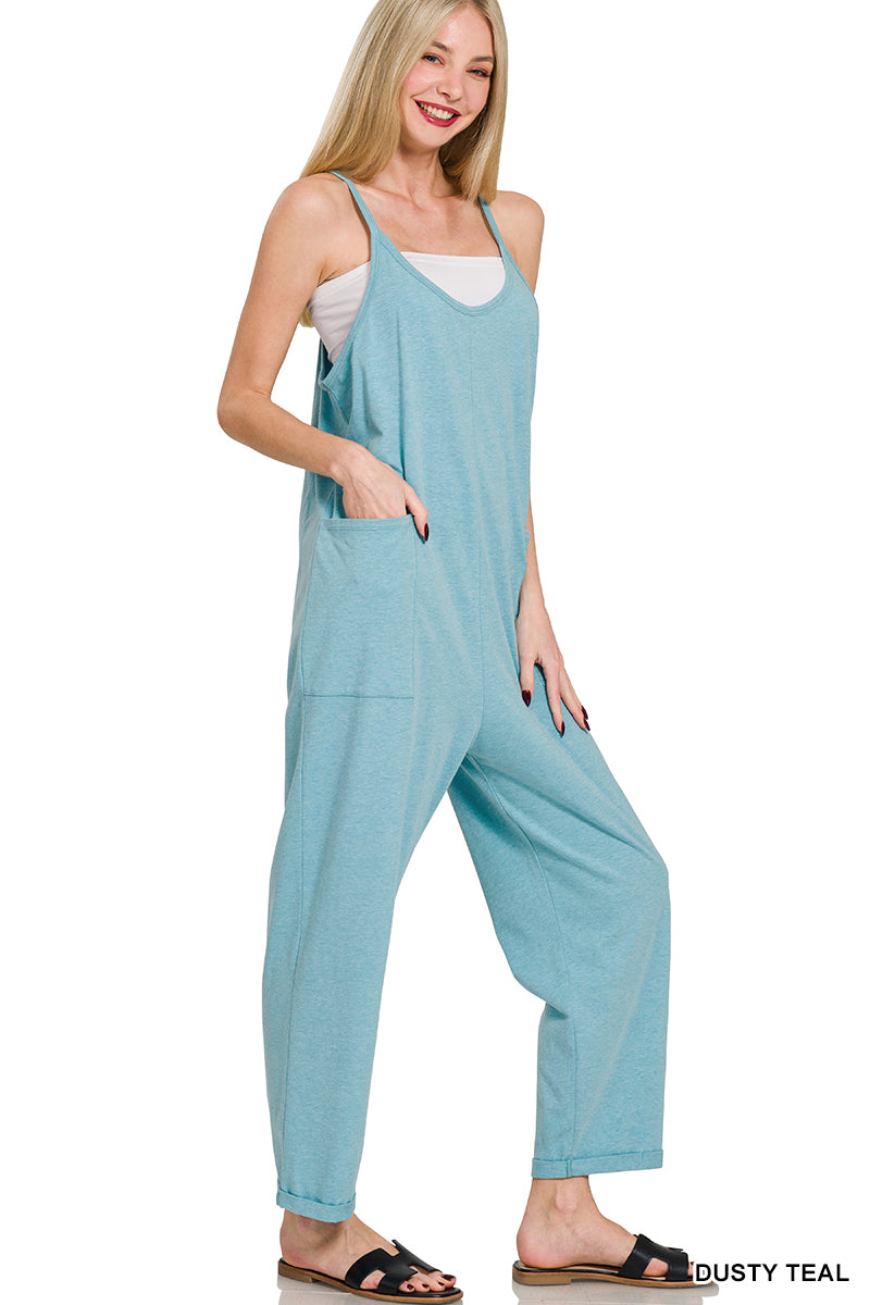 Zenana Dusty Teal Romper