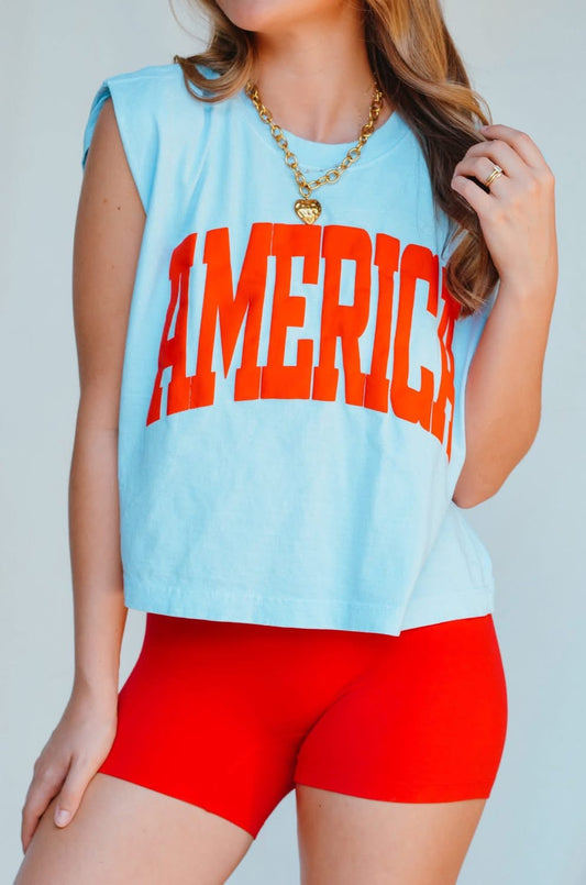 America Boxy Tee