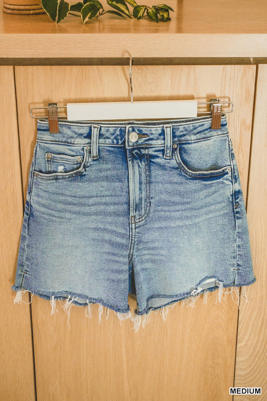 Zenana Denim Medium Wash Shorts