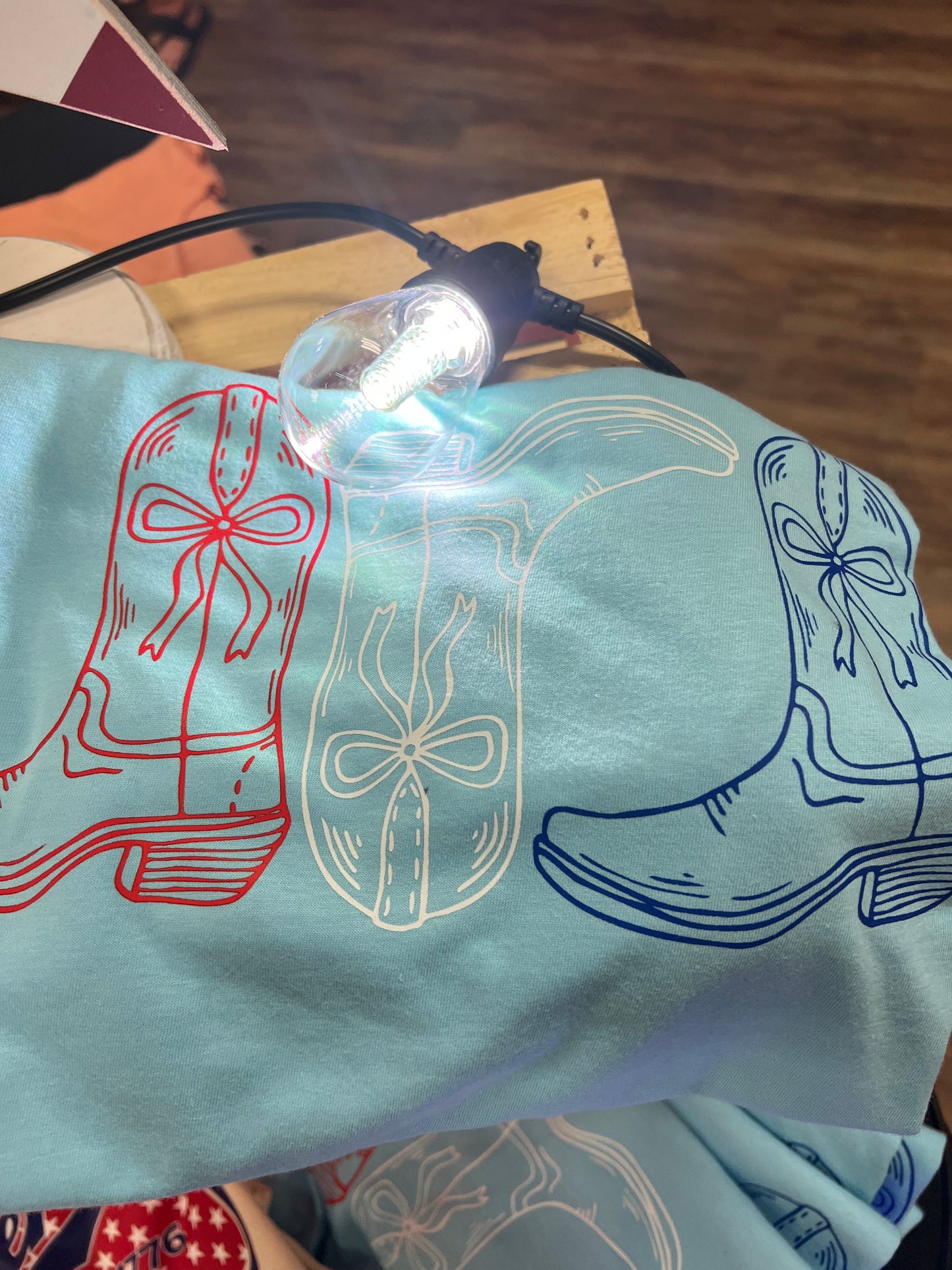 Red White and Blue Boots