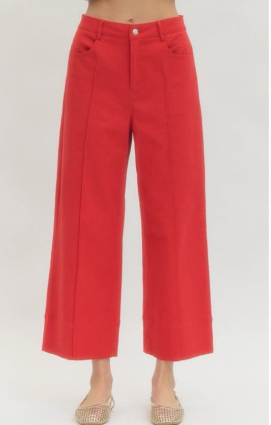 Entro Red Pants