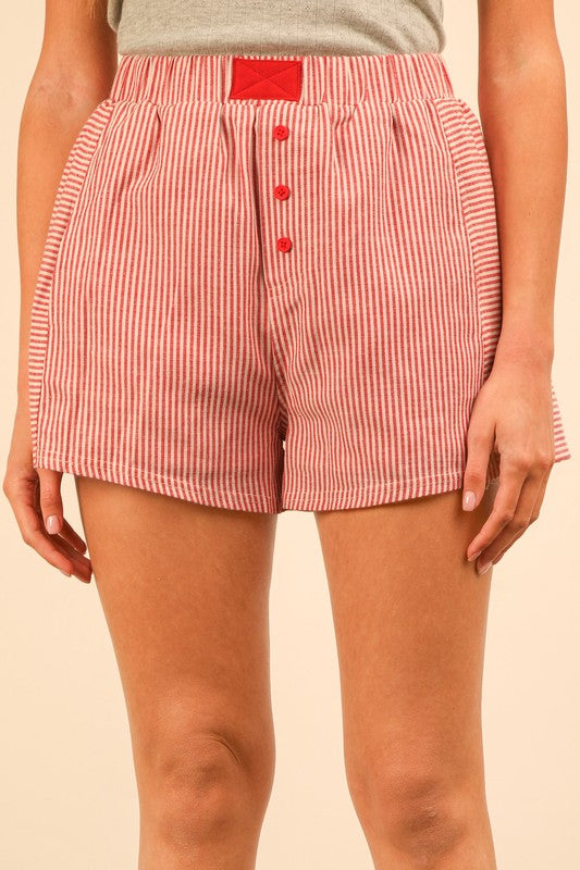 Red Striped Boxer Shorts