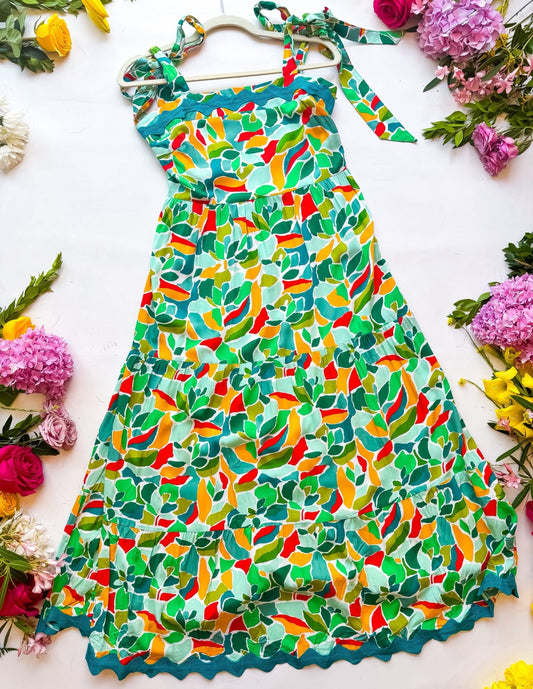 Umgee Green Rickrack Maxi