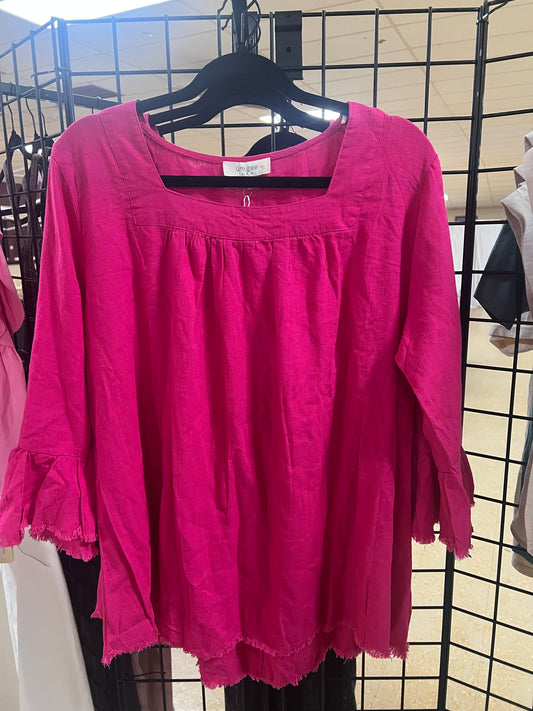 Umgee Plus Pink Top