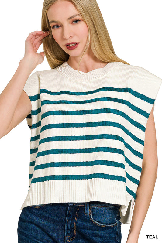 Crop Striped Sweater