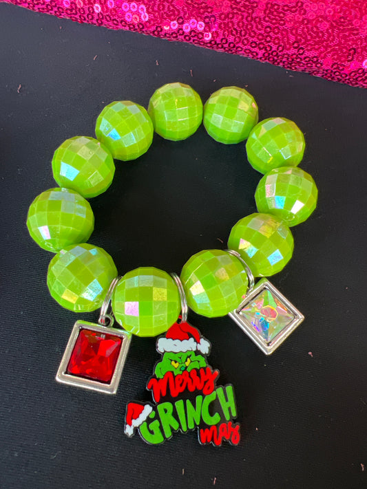 Merry Grinchmas Green Bead